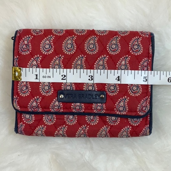 Vera Bradley Paisley Wallet (GUC)❤️🤍💙 - Picture 9 of 11